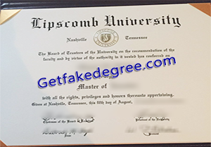 buy fake Lipscomb University degree