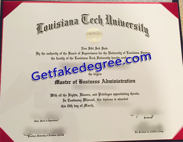 Louisiana Tech fake degree, Louisiana Tech University diploma