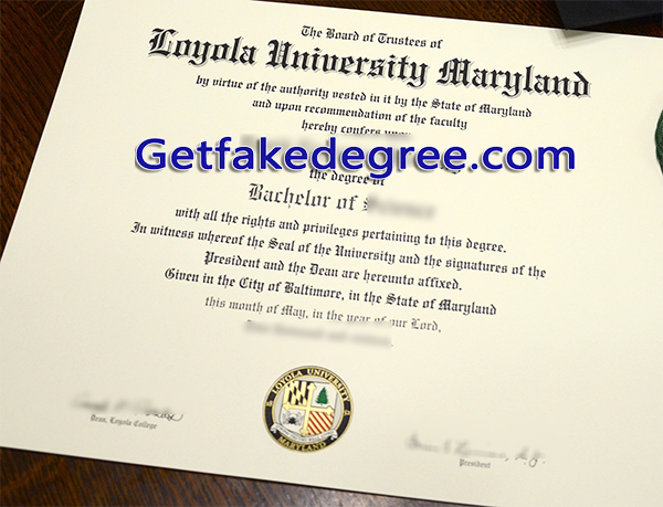 Loyola University diploma, Loyola University Maryland fake degree