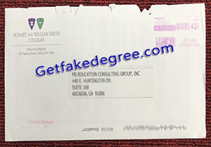 buy fake Hobart and William Smith Colleges transcript envelope