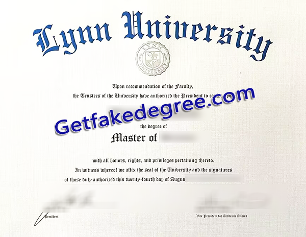 Lynn University fake diploma, Lynn University degree