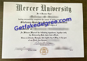 buy fake Mercer University diploma