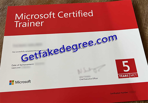 Microsoft Certified certificate, fake Microsoft Certification