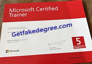 buy fake Microsoft Certified certificate