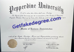 buy Pepperdine University fake diploma