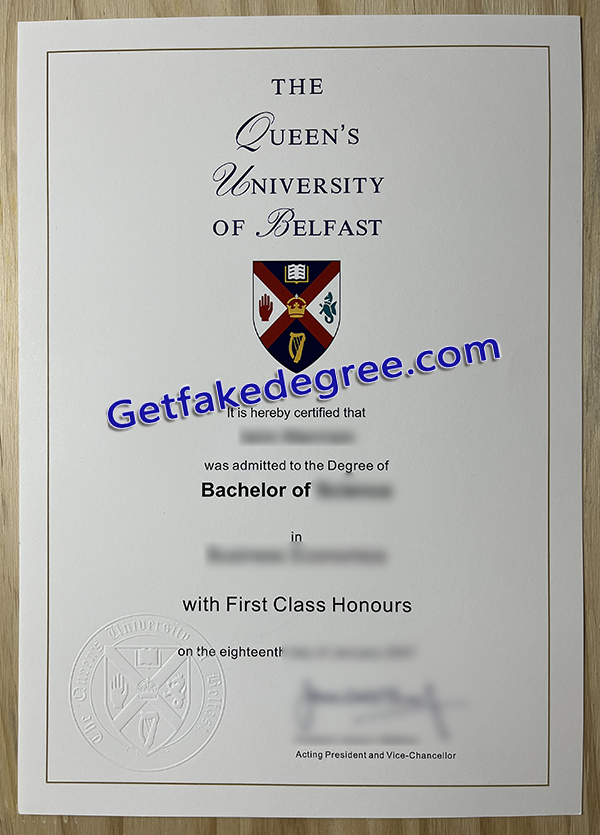 QUB diploma, Queen’s University Belfast fake degree