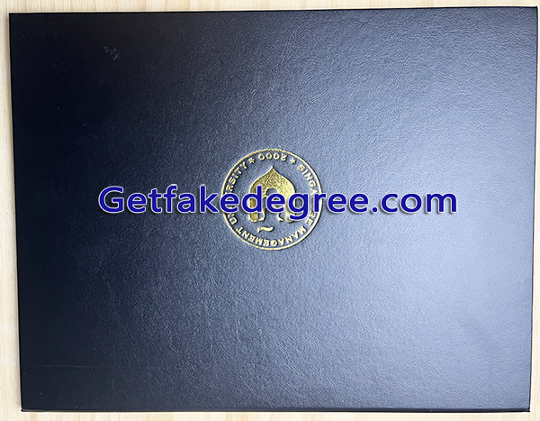 Fake SMU diploma cover, Singapore Management University degree