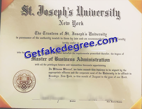 SJU degree, Saint Joseph's University fake diploma