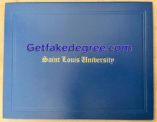 Fake SLU degree, Saint Louis University diploma cover
