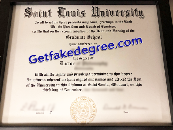 Saint Louis University degree, fake SLU diploma