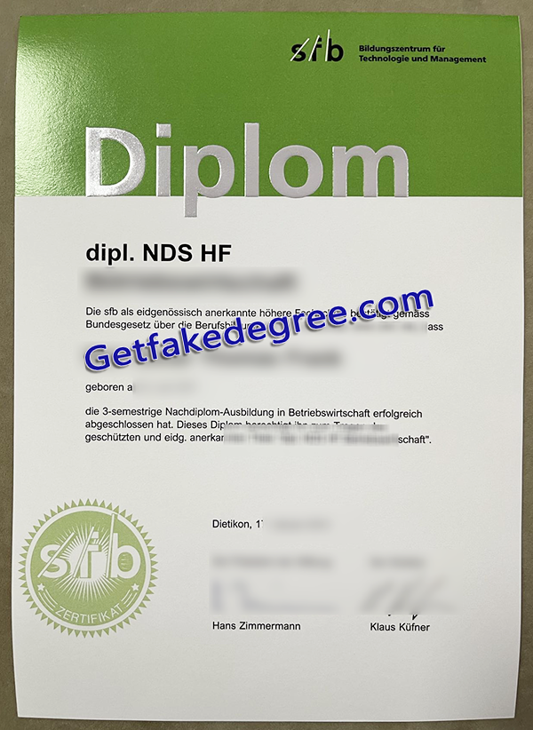 Sfb Bildungszentrum degree, fake Sfb Bildungszentrum diploma