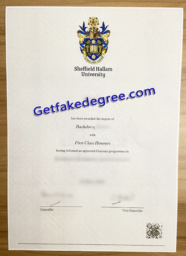 SHU degree, fake Sheffield Hallam University certificate