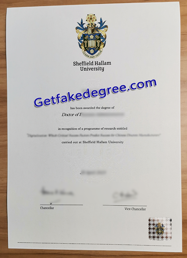 Sheffield Hallam University diploma, Sheffield Hallam University fake degree