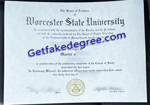buy fake Worcester State University degree