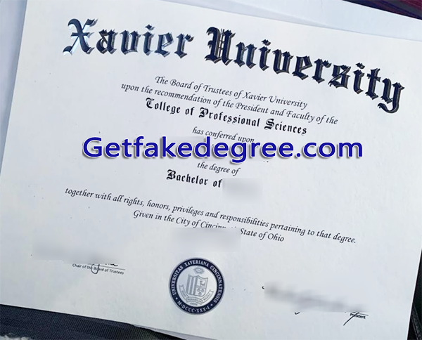 Xavier University diploma, Xavier University fake degree