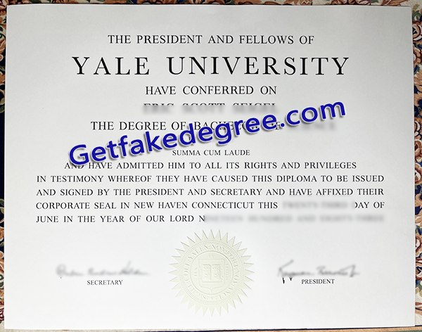 Yale University degree, Yale University fake diploma,