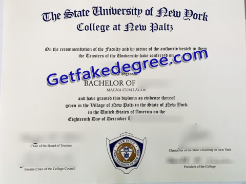 Fake SUNY New Paltz Degree Certificate Price - Buy Fake High School and ...