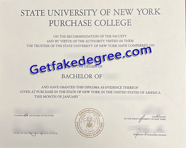 SUNY fake degree, SUNY Purchase diploma