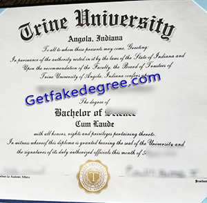 buy fake Trine University diploma