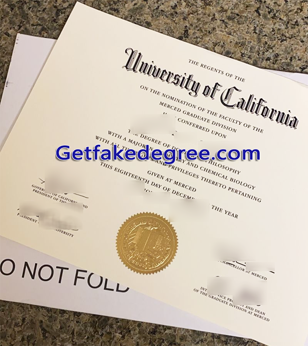 University of California degree, UC Merced fake diploma
