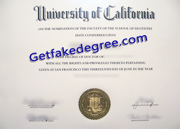 UCSF diploma, fake UC San Francisco degree