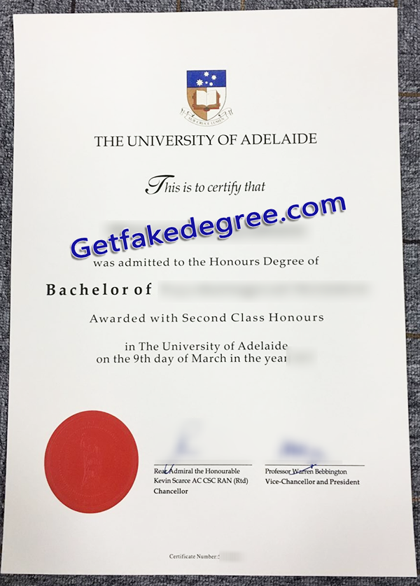 University of Adelaide diploma, University of Adelaide fake degree