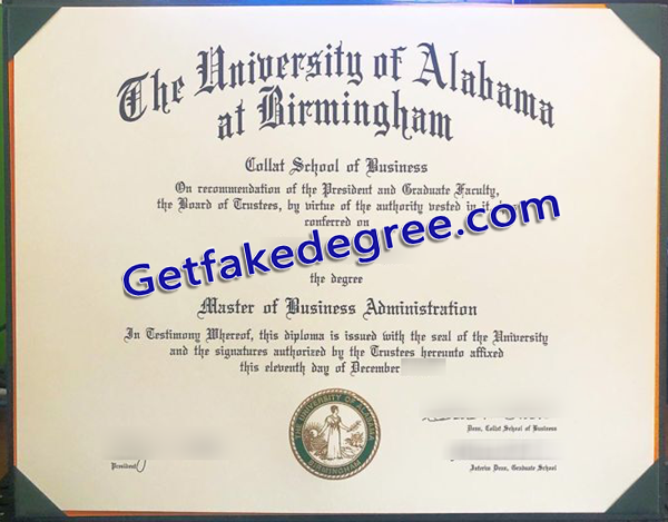 University of Alabama degree, University of Alabama diploma