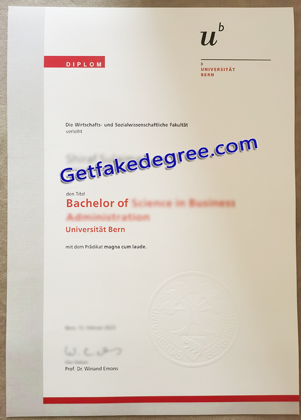 Universität Bern diploma, University of Bern degree