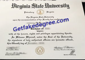 buy fake Virginia State University diploma