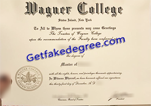 buy fake Wagner College diploma