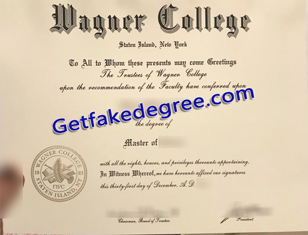 Wagner College diploma, Wagner College degree