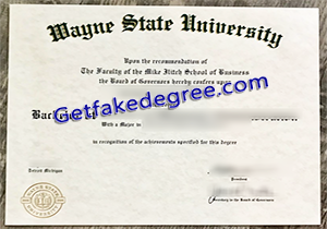 buy fake Wayne State University diploma