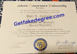 buy fake Western Governors University diploma