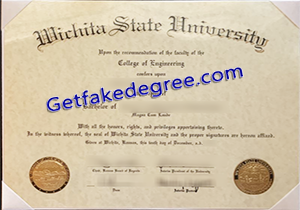 buy fake Wichita State University diploma
