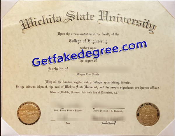 WSU degree, Wichita State University diploma