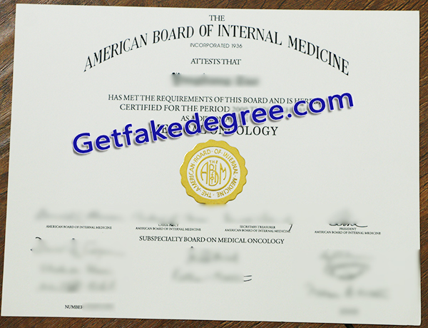 ABIM diploma, ABIM certificate