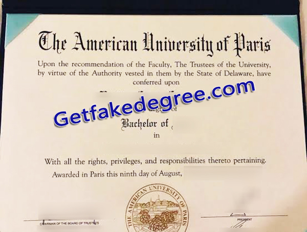 AUP diploma, American University of Paris degree