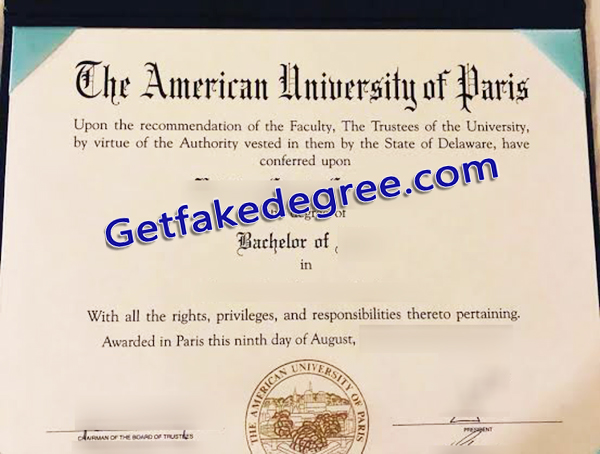 AUP diploma, American University of Paris degree