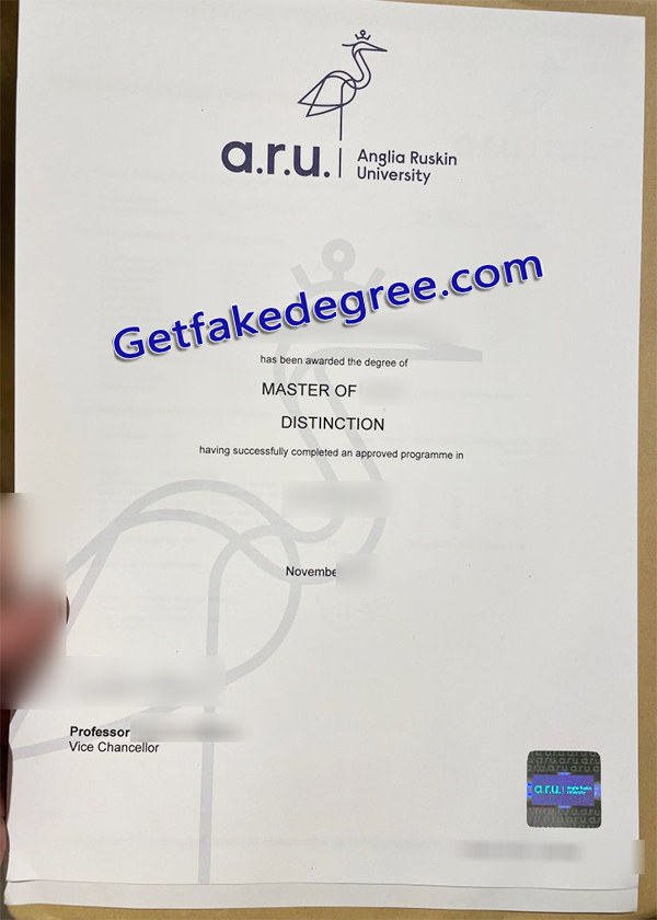 Anglia Ruskin University diploma, Anglia Ruskin University degree