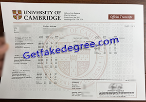 buy fake University of Cambridge transcript