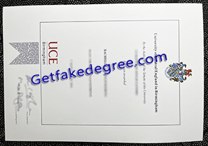 buy fake University of Central England diploma