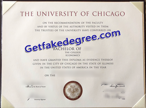 University of Chicago diploma, University of Chicago degree