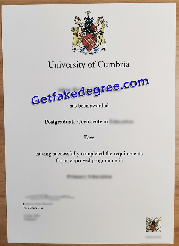 University of Cumbria degree, University of Cumbria diploma