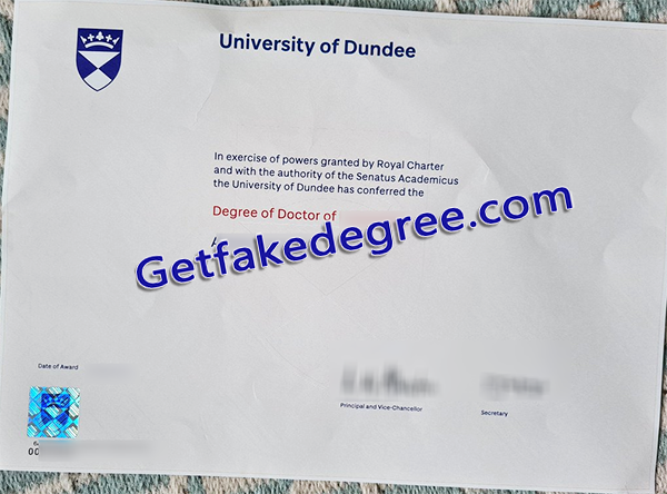 University of Dundee degree, University of Dundee diploma