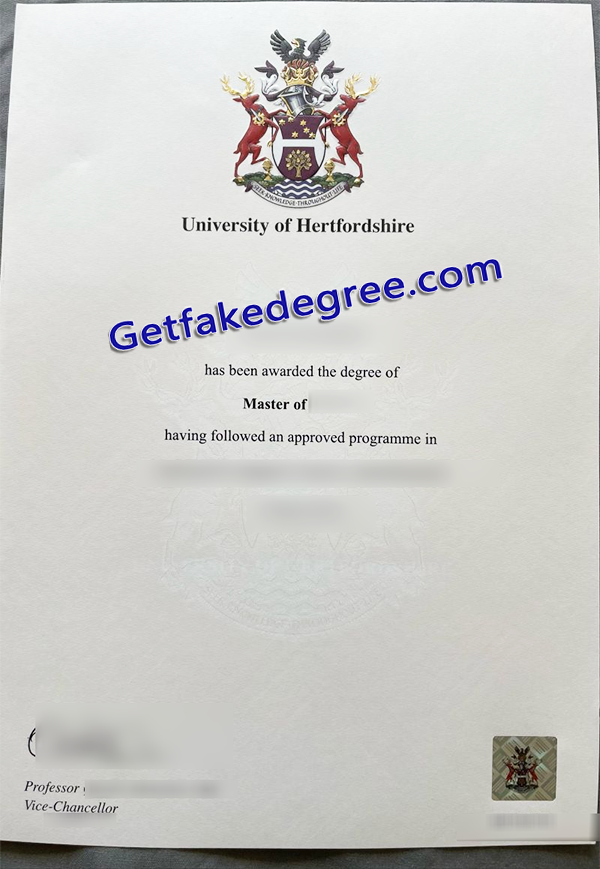 University of Hertfordshire degree, University of Hertfordshire diploma