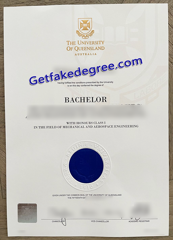 University of Queensland diploma, University of Queensland degree