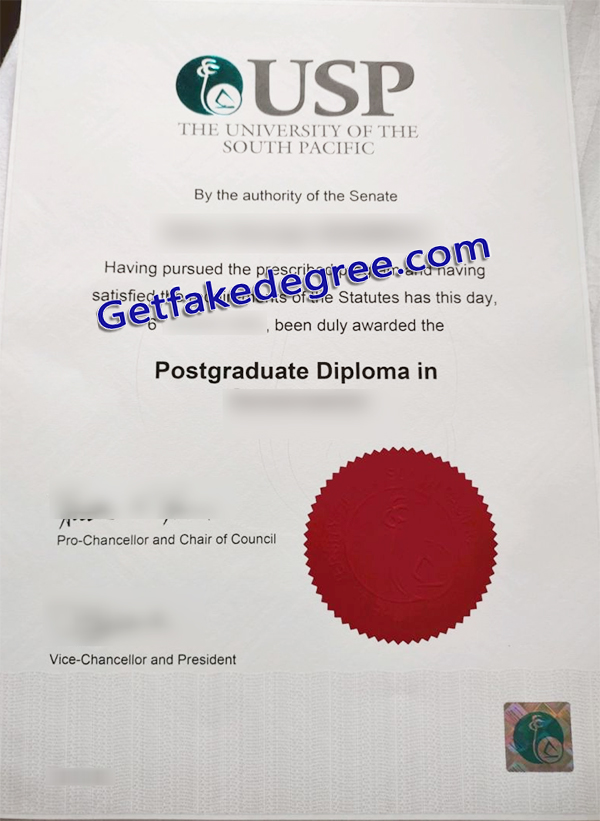 USP degree, University of South Pacific diploma