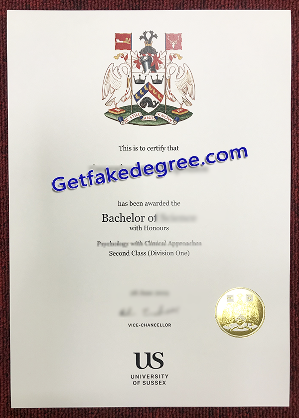 University of Sussex degree, University of Sussex diploma
