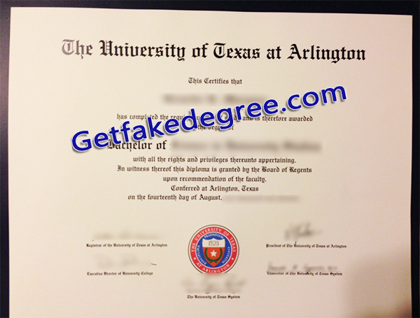 Ut Arlington degree, University of Texas at Arlington diploma