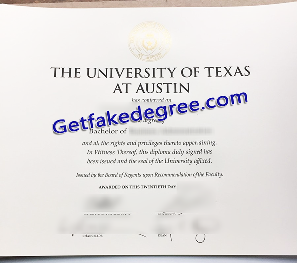 UT Austin degree, University of Texas at Austin diploma